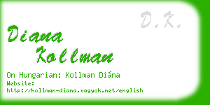 diana kollman business card
